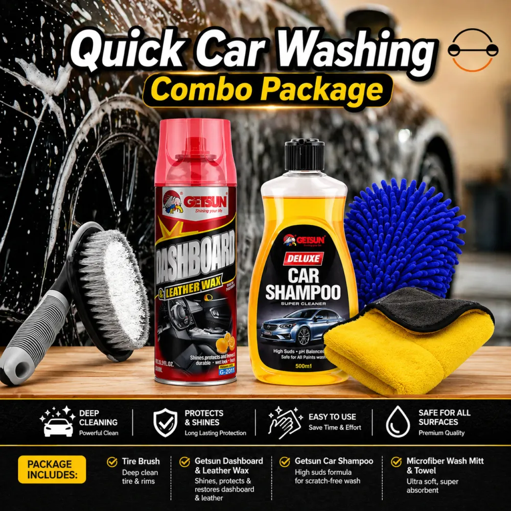 Quick Car Washing Combo Package Offer 5 Item
