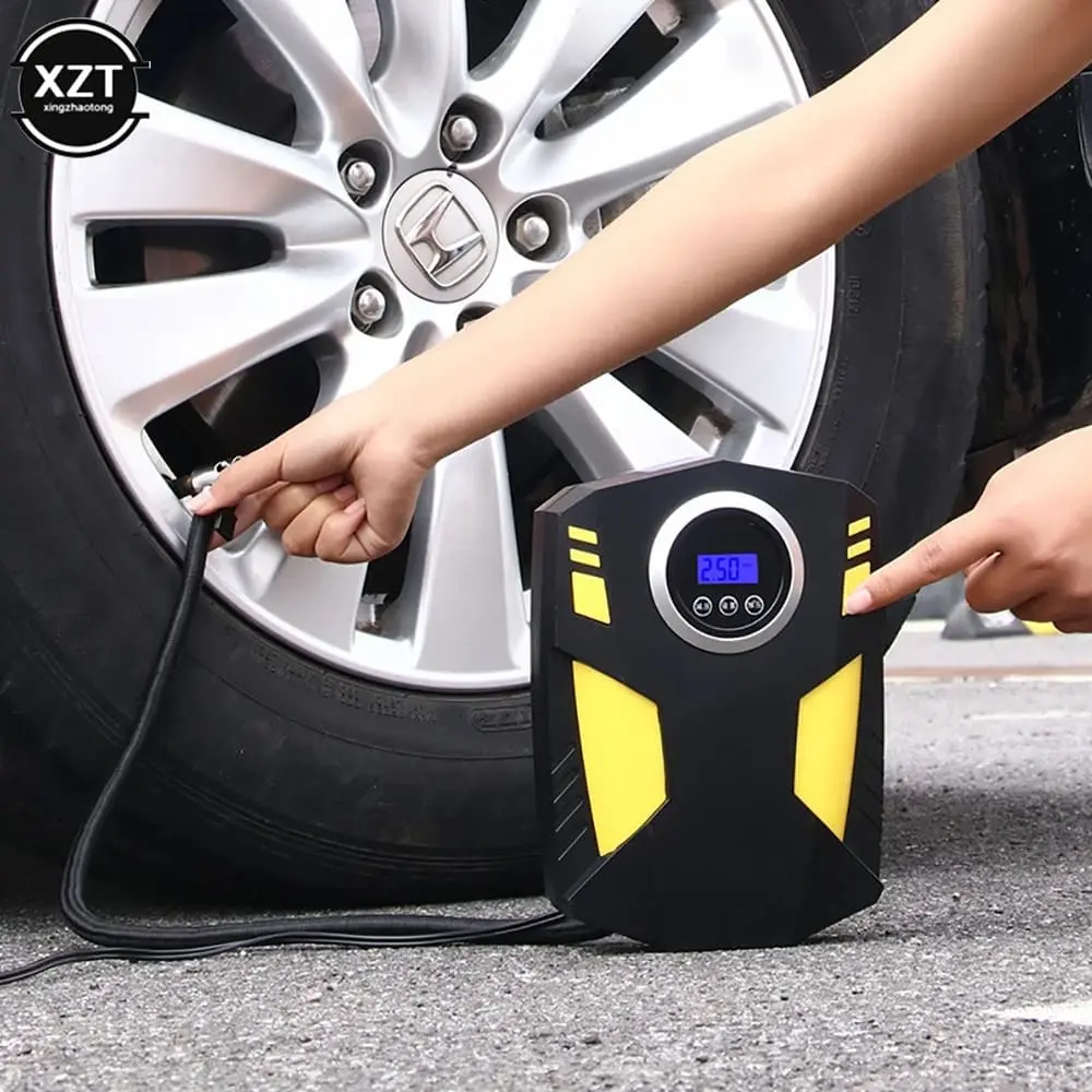 Digital Car Tyre Inflator Pump Portable 150PSI Car Air Compressor