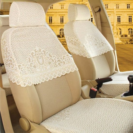 CAR HALF SEAT COVER LACE 4pieces Set